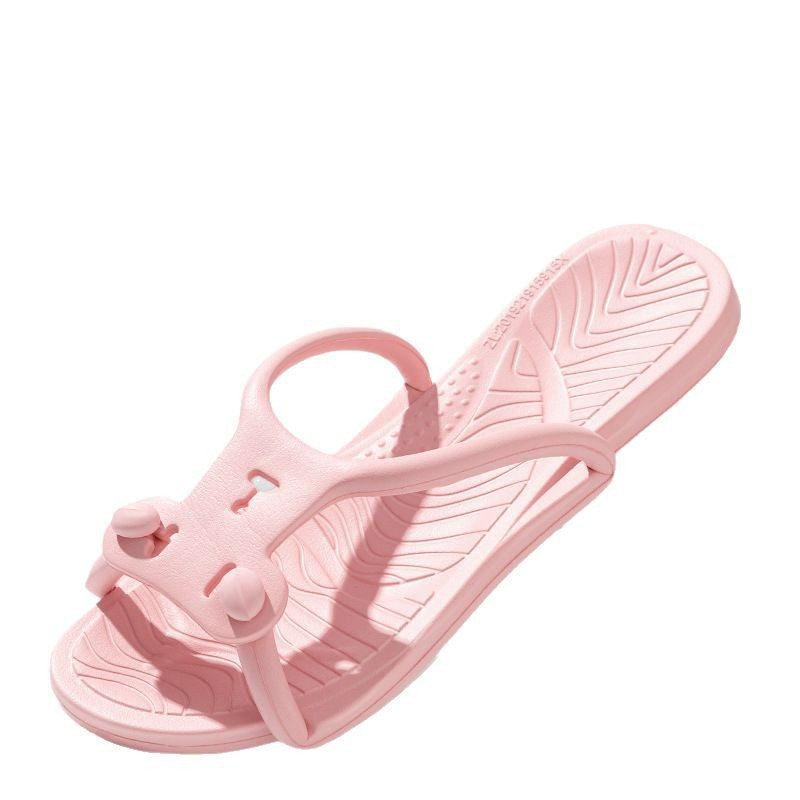 Foldable Travel Slippers for Women, Hotel Business Trip, Home Bathroom, Couple's One-Word Slippers, Portable Travel Slippers for Men