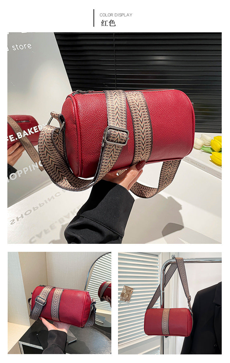 Genuine Leather Fashion Large Capacity Women's Bag2023New Top Layer Cowhide European and American Retro Casual Bag Trendy Single Shoulder Crossbody Bag