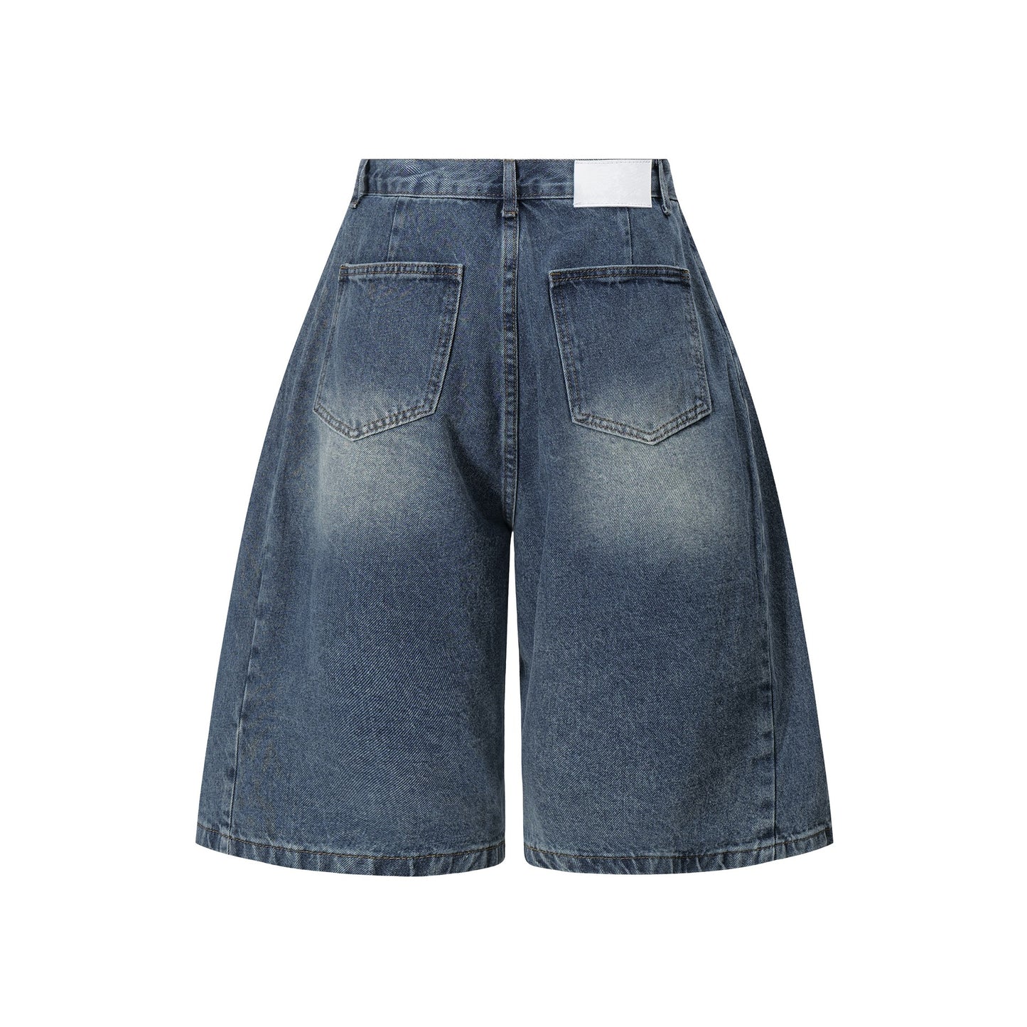 Lightweight2025Summer New Wide-Leg Jeans American Retro Mid-Length Shorts Loose Fit Half Pants