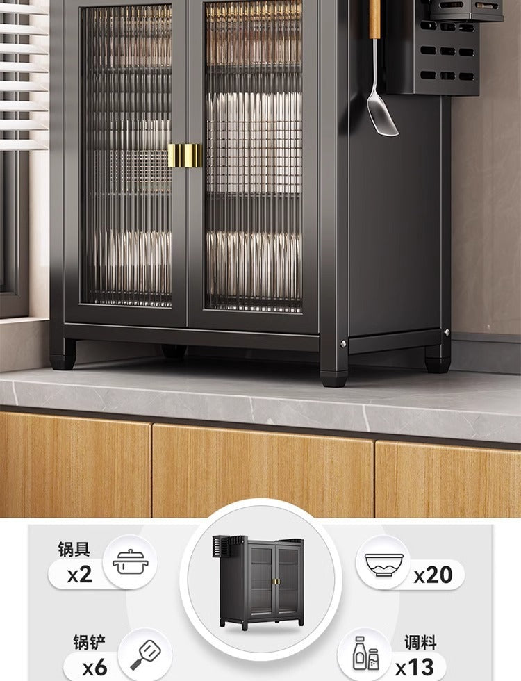 Kitchen Multifunctional Storage Rack Dustproof Dish Organizer Household Countertop Draining Bowl Cabinet Chopsticks Plate Storage Rack