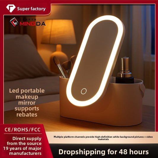 Outdoor travel storage box for dressing mirrors