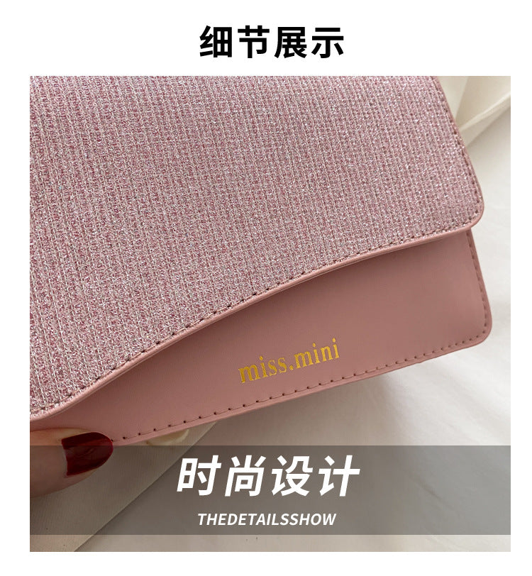 Women's New Bag2025Spring Fashion Light Luxury High-End Diamond-Studded Bag Simple Crossbody Bag for Women Large Capacity Hot Sale