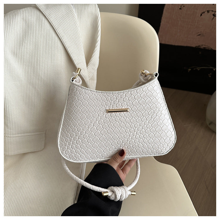 New Commuting Solid Color Underarm Bag Crossbody Bag Simple Fashion Single Shoulder Bag2025Spring Elegant Women's Handbag