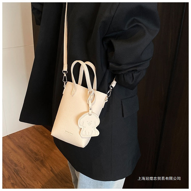 Women's Bag Single Shoulder Crossbody Bag Versatile Handbag New Simple Style Basket Fashionable Spring2025Fashion