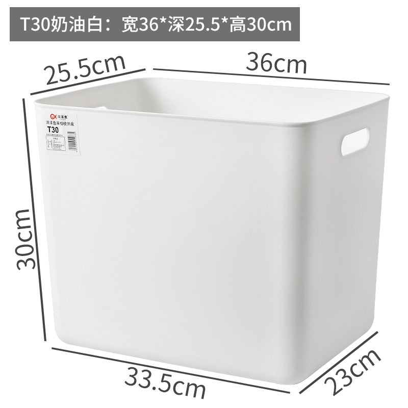 Storage Box Wholesale Storage Box Office Desktop Covered Dustproof Organizing Box Wardrobe Living Room Kitchen Storage Box