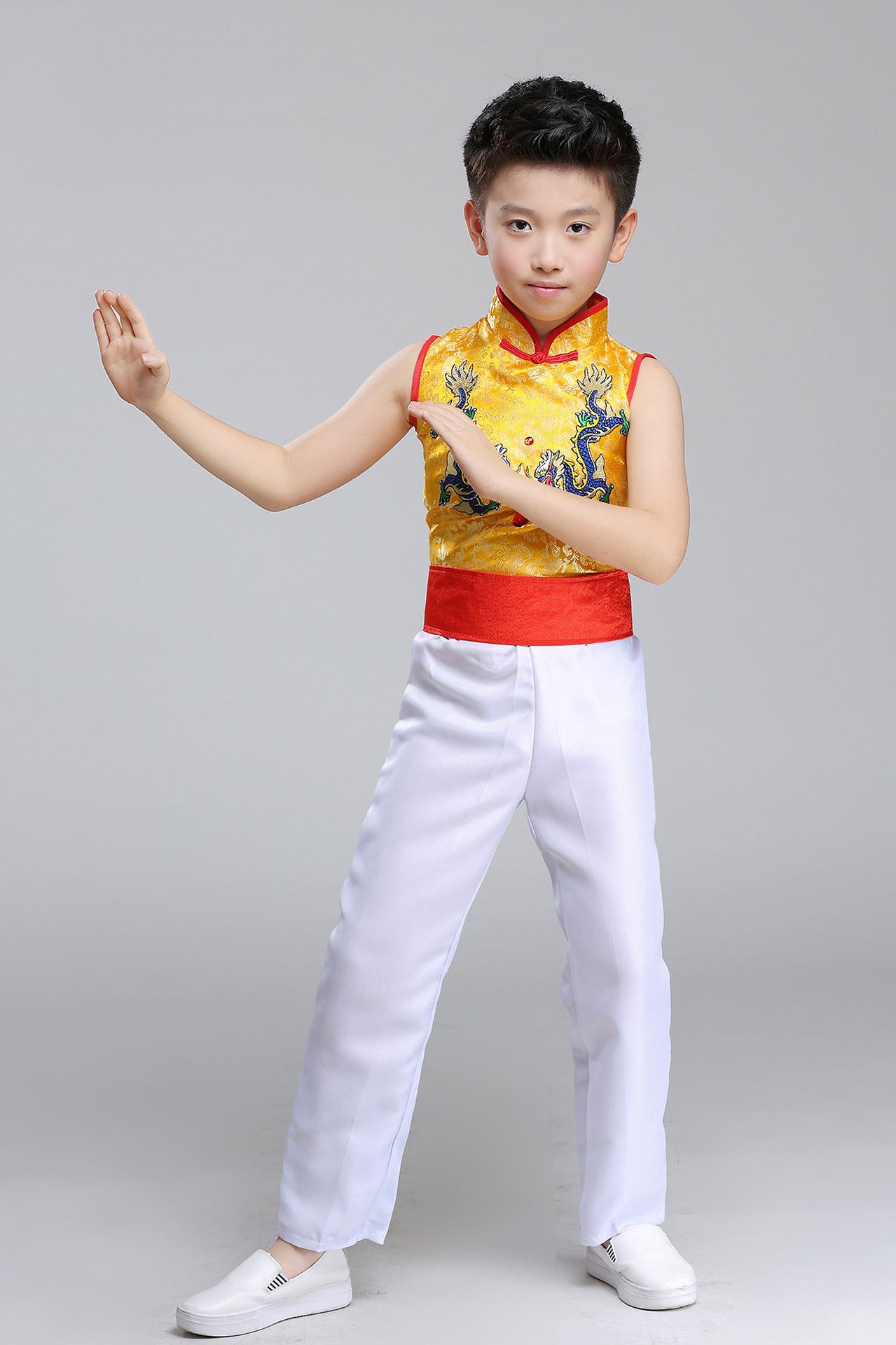 Children's Performance Costumes for Boys and Girls Chinese Style Primary and Secondary School Students Chorus Costumes Princess Dress Puffy Skirt Long Pants Performance Costumes