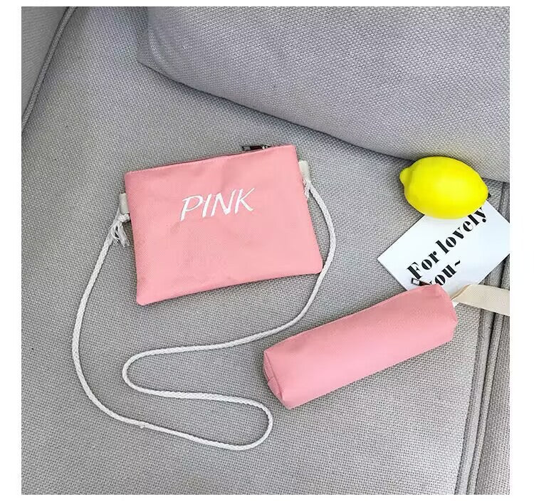 Three-piece Backpack Set New Korean Version Fashionable Backpack for Primary and Secondary School Students Large Capacity Unisex Travel Bag http://detail.1688.com/offer/940937569372.html