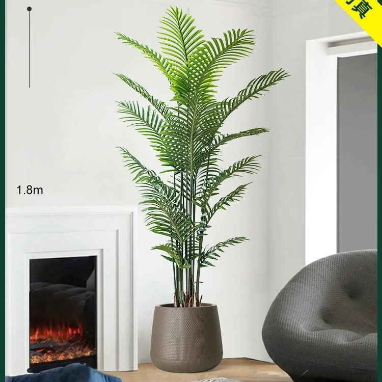 Artificial Green Plant High-End Light Luxury Anthurium Floor Potted Fake Flower Tree Indoor Living Room Bionic Plant Decorative Ornament