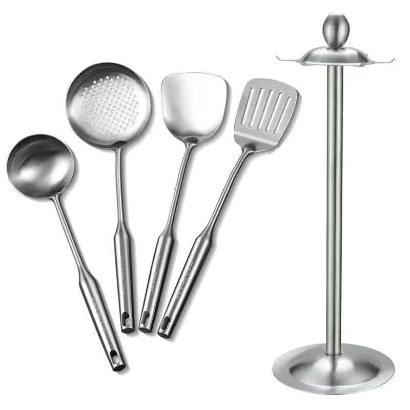 Thickened304Stainless Steel Spatula Set Cooking Spatula Kitchen Supplies Household Stirring Spoon Soup Spoon Colander Wholesale