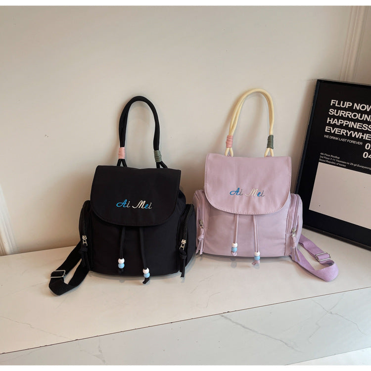 Foreign Order Fashion Super Popular Fresh Style Women's Backpack2025New Trendy and Stylish Handbag Commuting Small Backpack for Women