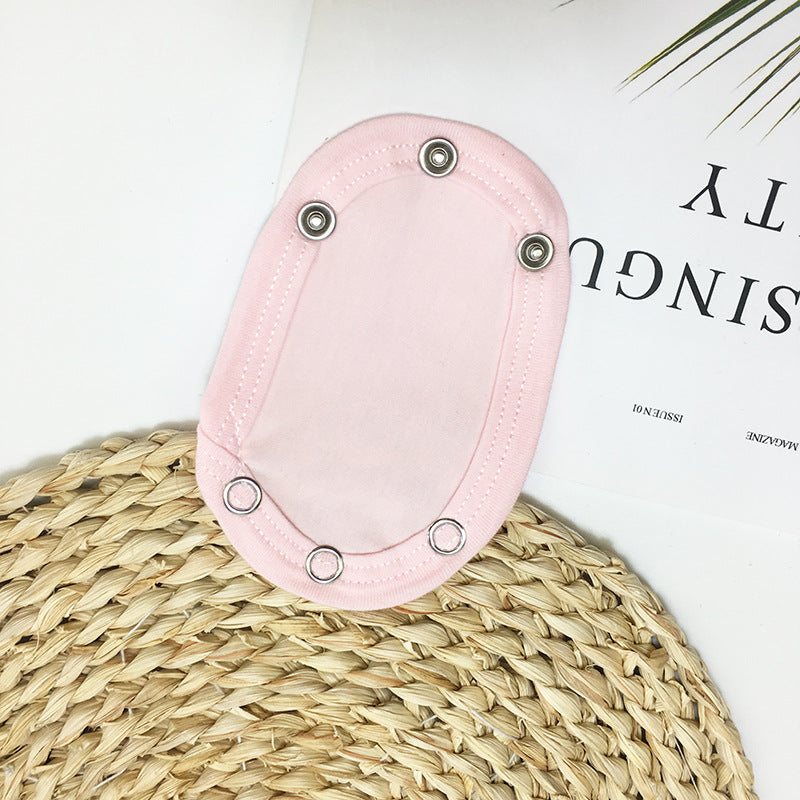 Double Layer Baby Romper Extension Piece Pure Cotton Baby Triangle Romper Crawling Suit One-Piece Bodysuit Extended Cloth Mat