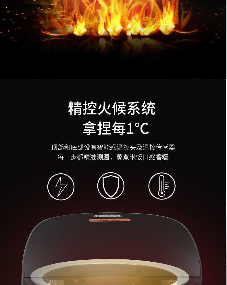 New smart home rice cooker non-stick pan 5L Large capacity multifunctional rice cooker gift wholesale manufacturer
