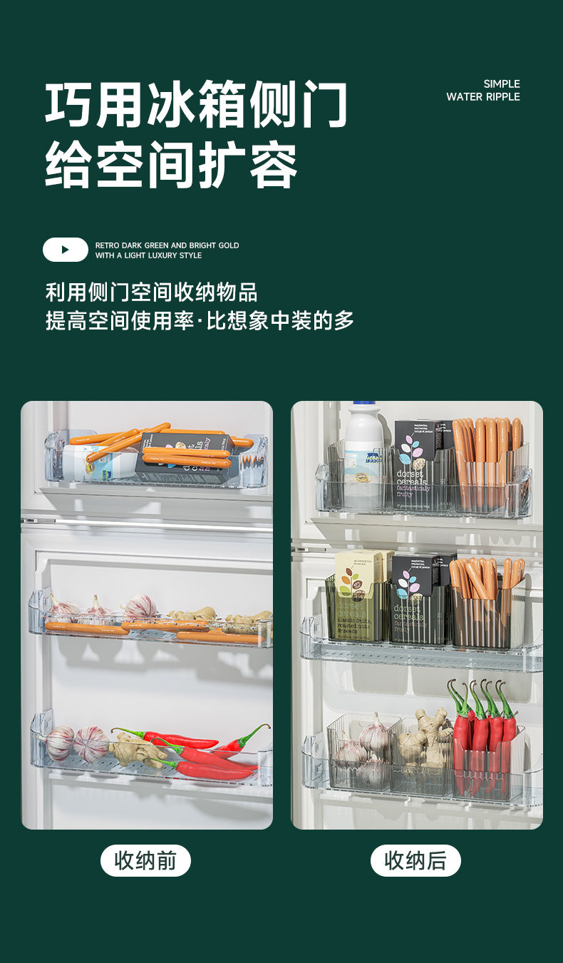 Refrigerator Side Door Storage Box Kitchen Storage Box Packing Organizer Box Food Grade Ginger Garlic Sundries Storage Storage Box