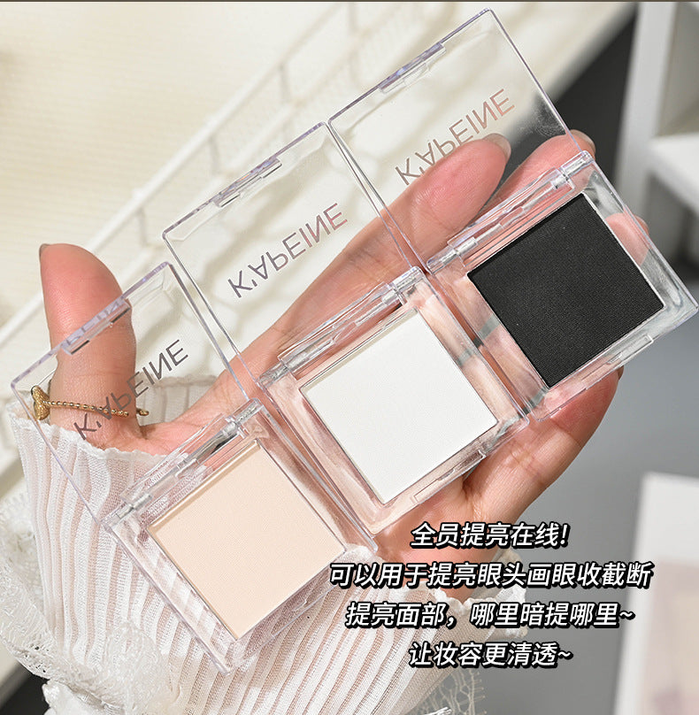 Capel Single Color Matte Eyeshadow Face Contour Highlighter Tear Trough Concealer Beginner Student Eyeshadow Palette