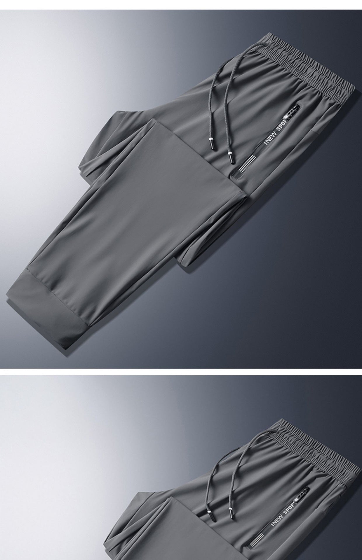 Construction Site Summer Casual Pants Men Workwear Pocket with Zipper Work Pants Men Loose Summer Wear-Resistant Labor Protection Worker