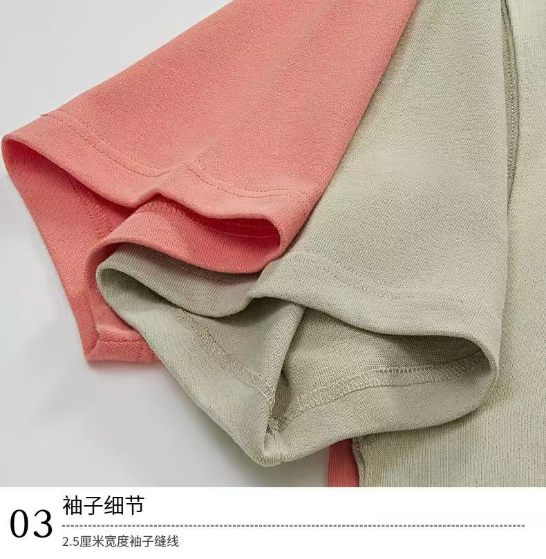 New T Shirt for Men and Women Summer Simple Basic Heavy Cotton Casual Multi-color Versatile