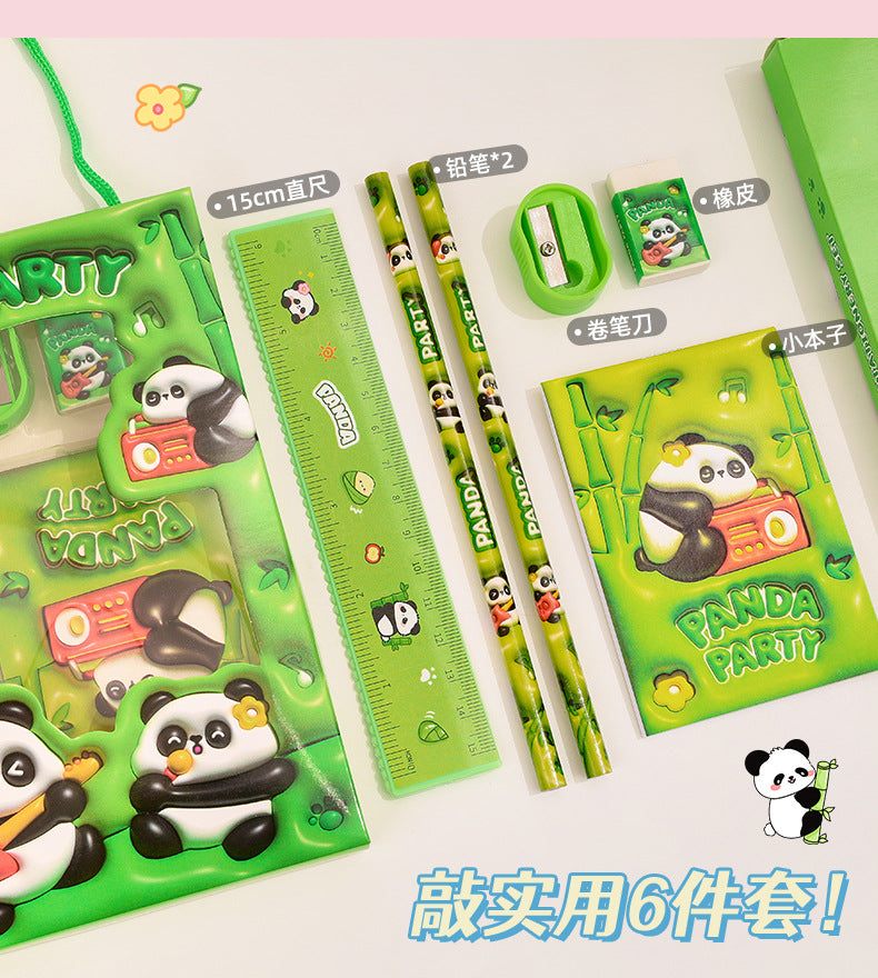 Creative Pencil Six-piece Stationery Set Handheld Gift Box Cartoon Elementary School Children's Day Back-to-School Season Gift Wholesale http://detail.1688.com/offer/926357993004.html