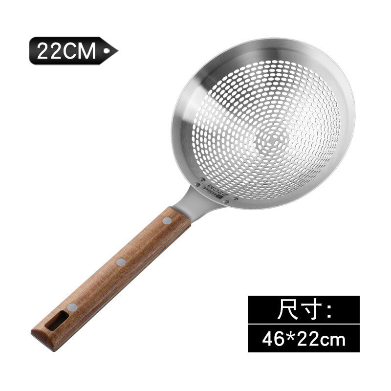 Extra Large Thickened Stainless Steel Strainer for Home Use, Noodle Strainer, Dumpling Strainer, Large Kitchen Oil Strainer, Sieve
