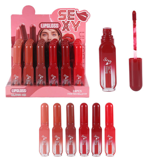 New Lip Gloss Six-color Lip Gloss Multi-color Optional Create Sexy Lip Makeup Color Rendering Long-lasting Waterproof Color Lifting