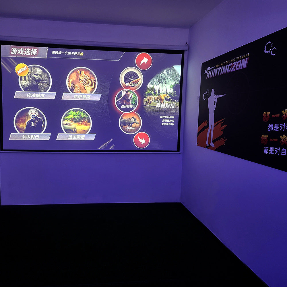 Laser Shooting Game Machine Large Motion Sensing Equipment Multiplayer Interactive Competitive Entertainment Simulation UFO Shooting Experience Center
