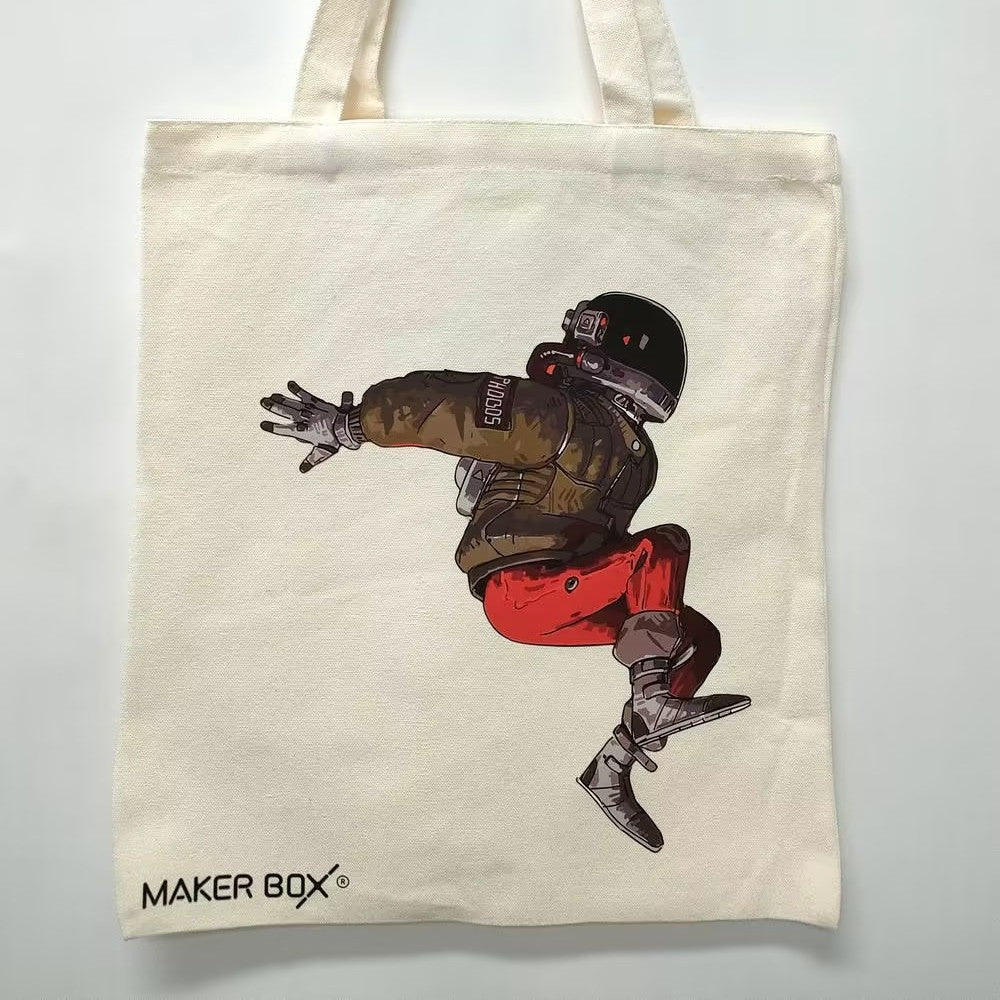 Polyester Cotton Canvas Bag Custom Pattern Cartoon Harajuku Peripheral Shoulder Bag Fashion Handbag ins Personality diy Bag