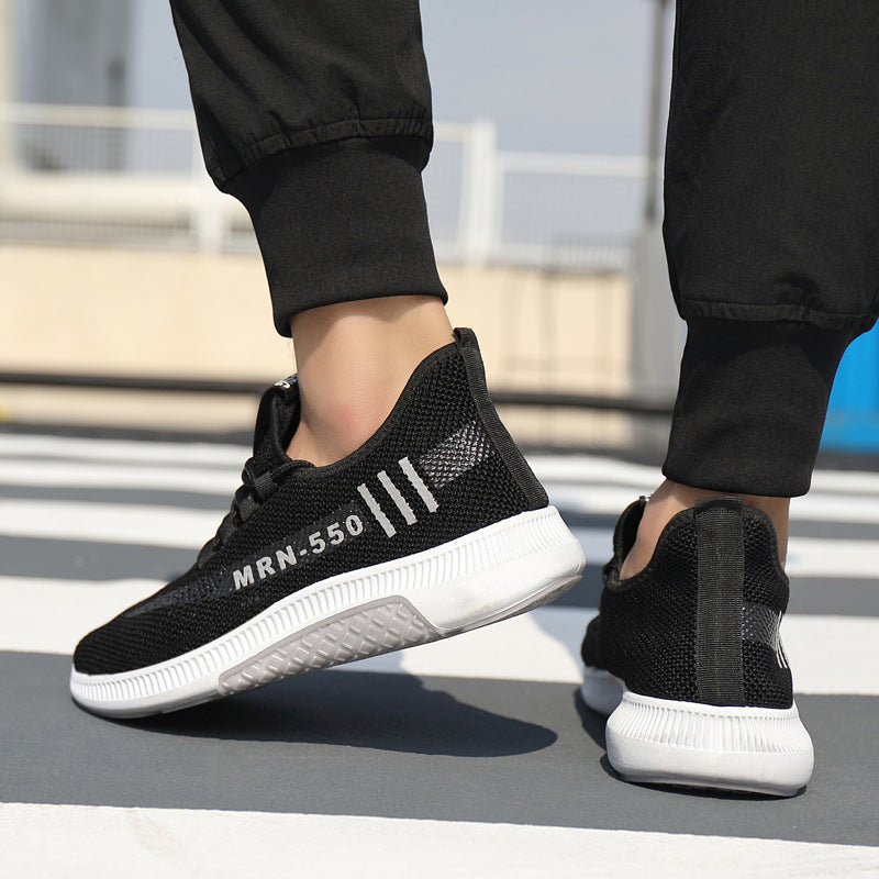 Men's Sneakers2024Spring New Trendy Casual Shoes Running Shoes Couple Shoes Mesh Flyknit Shoes Export