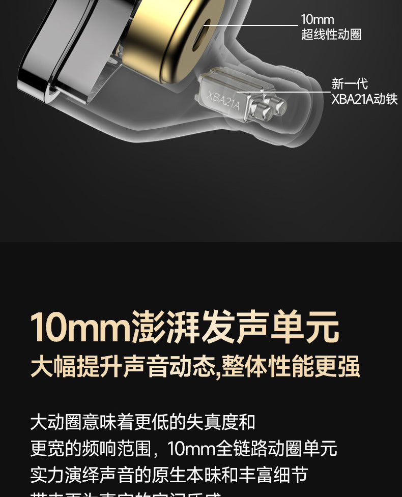 Cross-border One Circle Two Iron E-Sports In-Ear Over-Ear Wired Headphones Six Units Gaming Music HIFI Live Streaming Headphones