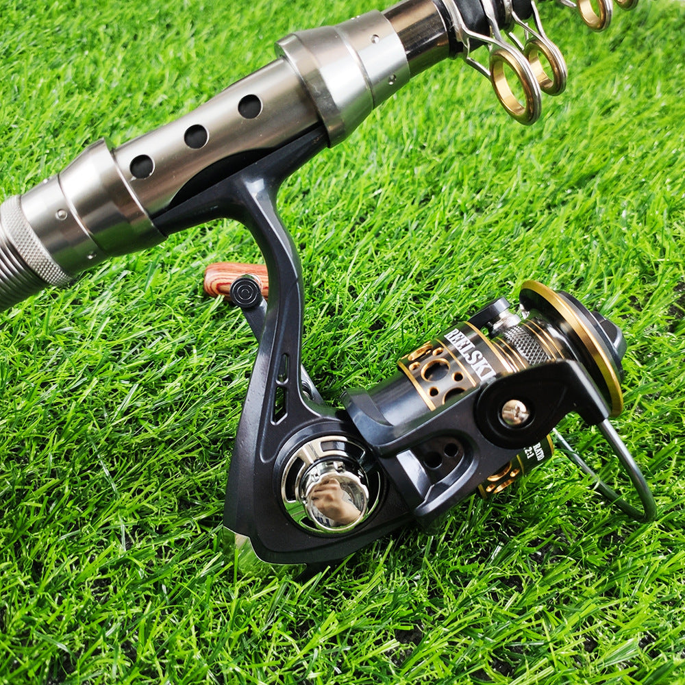 ZURYP Fishing Gear Set Long Casting Lure Sea Fishing Rod Full Set Soft Bait Hooks Fishing Line Cross-Border Exclusive