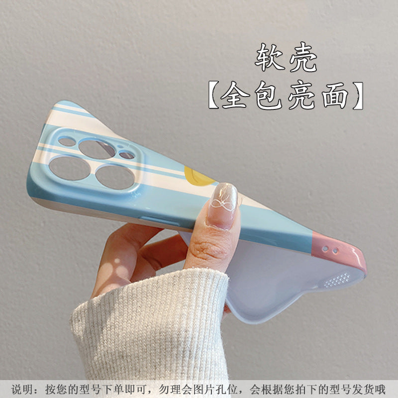 Jasmine and the Kitten Suitable for Apple's new phone case for girls, Japanese-style cartoon