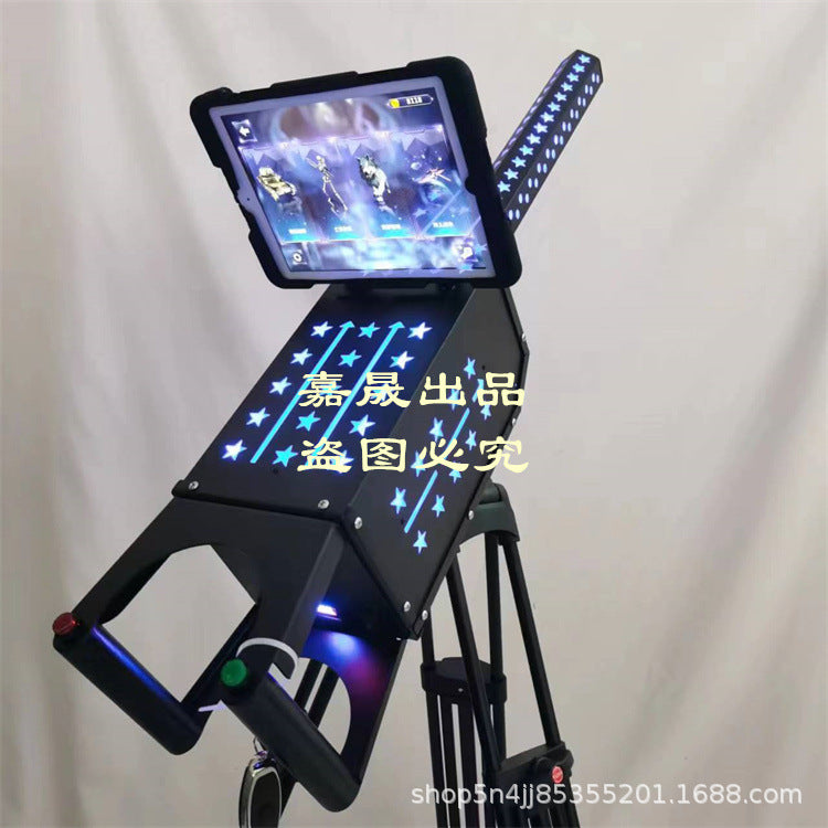 AR Gatling Internet Celebrity Game Gun Real Shooting Toy Gun Square Night Market Stall Metal gaming device