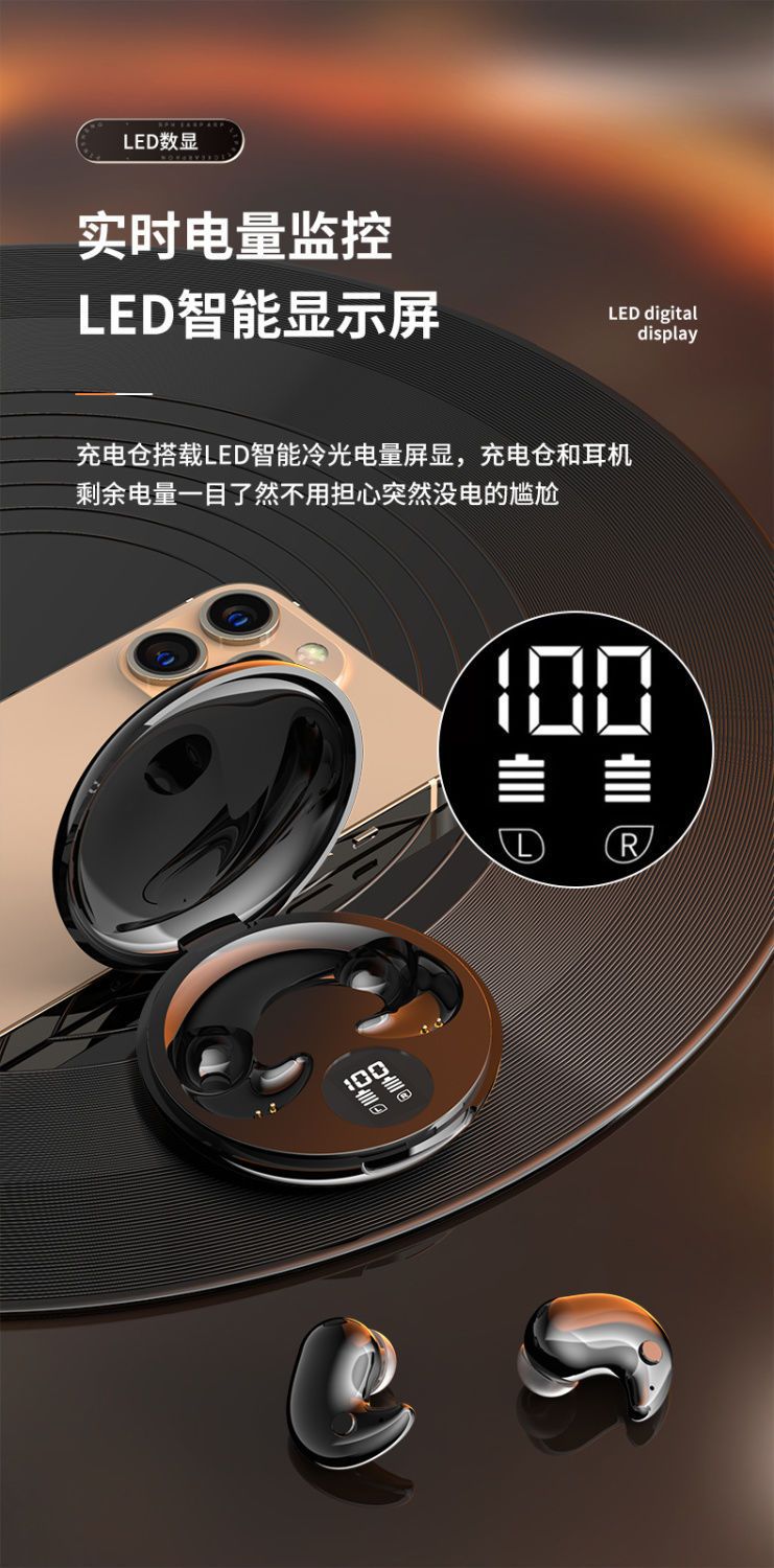 2025New Y29True Wireless Bluetooth Headset Sleep No Pressure On Ear Type Sound Isolation Noise Reduction Super Long Battery Life