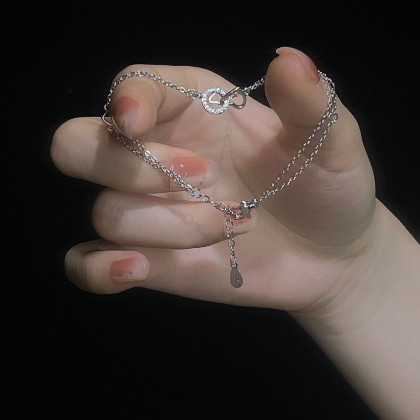 Korean Versatile Pearl Bracelet for Women ins Niche Style High-End Titanium Steel Bracelet Couple Bracelets Wholesale