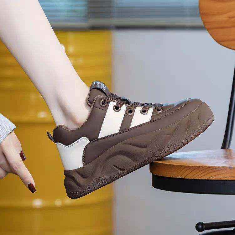Chunky Sneakers for Women, Autumn and Winter Soft Sole Loafers, Women's Cotton Shoes2025Winter new style fleece-lined thick-soled casual sports sneakers