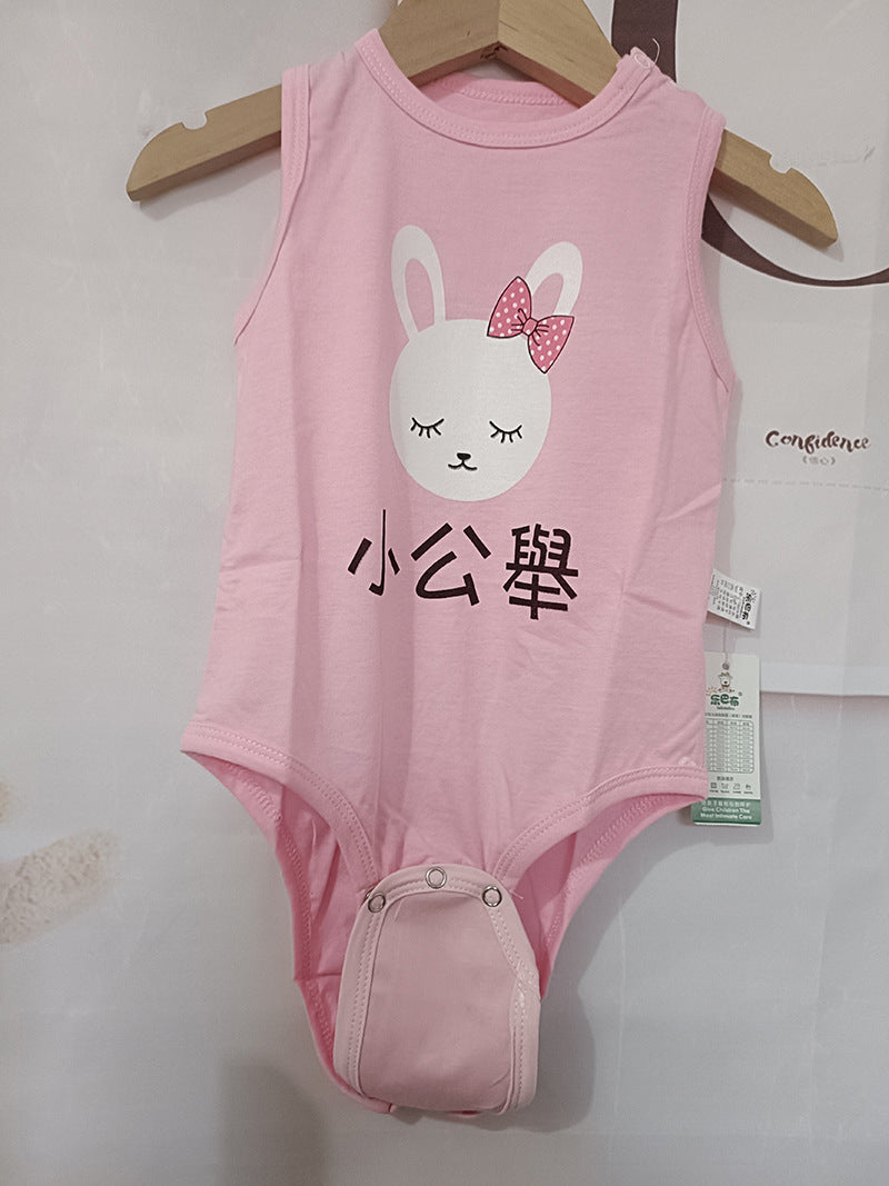 Double Layer Baby Romper Extension Piece Pure Cotton Baby Triangle Romper Crawling Suit One-Piece Bodysuit Extended Cloth Mat