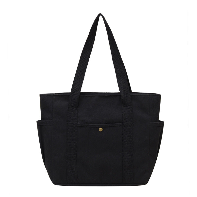 Large Capacity Tote Canvas Bag for Work and Going out Good-looking Commuter's All-Matching Art Student Book One Shoulder Bag Bag