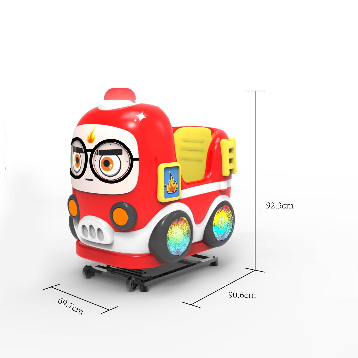 New Model Children's Coin-Operated QR Code Electric Airplane Motorcycle Police Car Rocking Car Commercial Fiberglass Swing Machine Game Machine