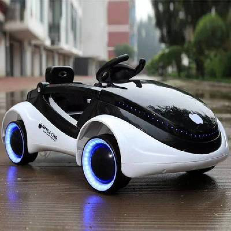 Sci-fi Children's Electric Car Four-Wheel Flashing with Remote Control, Ride-On for Boys and Girls, Baby Rocking Rechargeable Toy Car