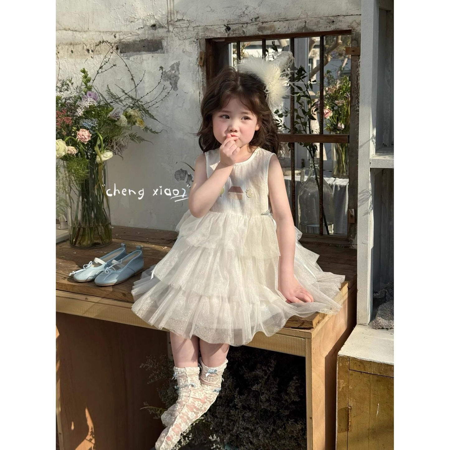 Sweet Little Girl Dress Summer Children's Clothing New Birthday Dress Children's Tulle Dress Princess Dress Girl Cake Dress
