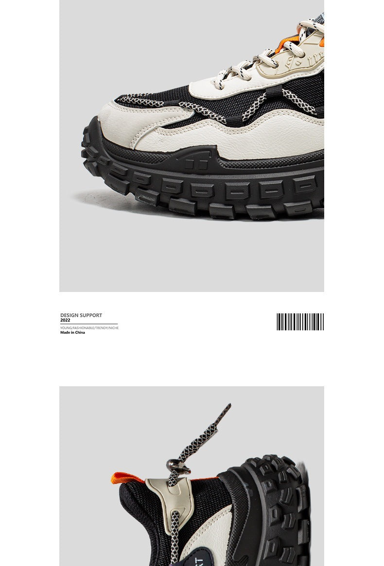 Hot-Selling Men's Shoes Spring Summer Breathable Mesh Shoes Versatile Men's Sports Sneakers Casual Running Thick-Soled Tire Dad Shoes