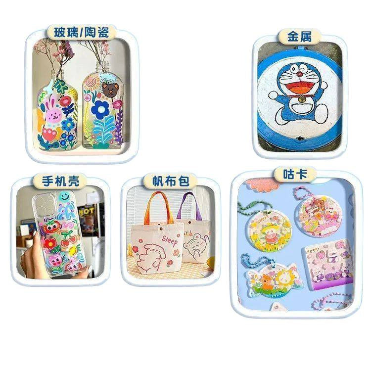 Acrylic Marker Pen Student Non-toxic Washable Kindergarten Children's Art Set Watercolor Pen Refillable