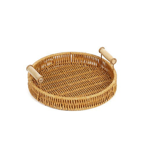 Snack Tray Dessert Tea Snacks Fruit Basket Imitation Rattan Tray Home Living Room Cake Bread Bamboo Basket Dried Fruit Plate