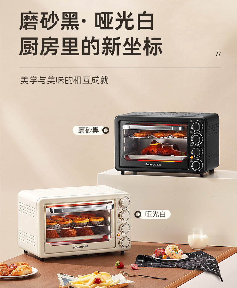 Chigo22Shengduo Knob Electric Oven Household Multi-Functional Baking Dormitory Kitchen Bread Machine Source Factory