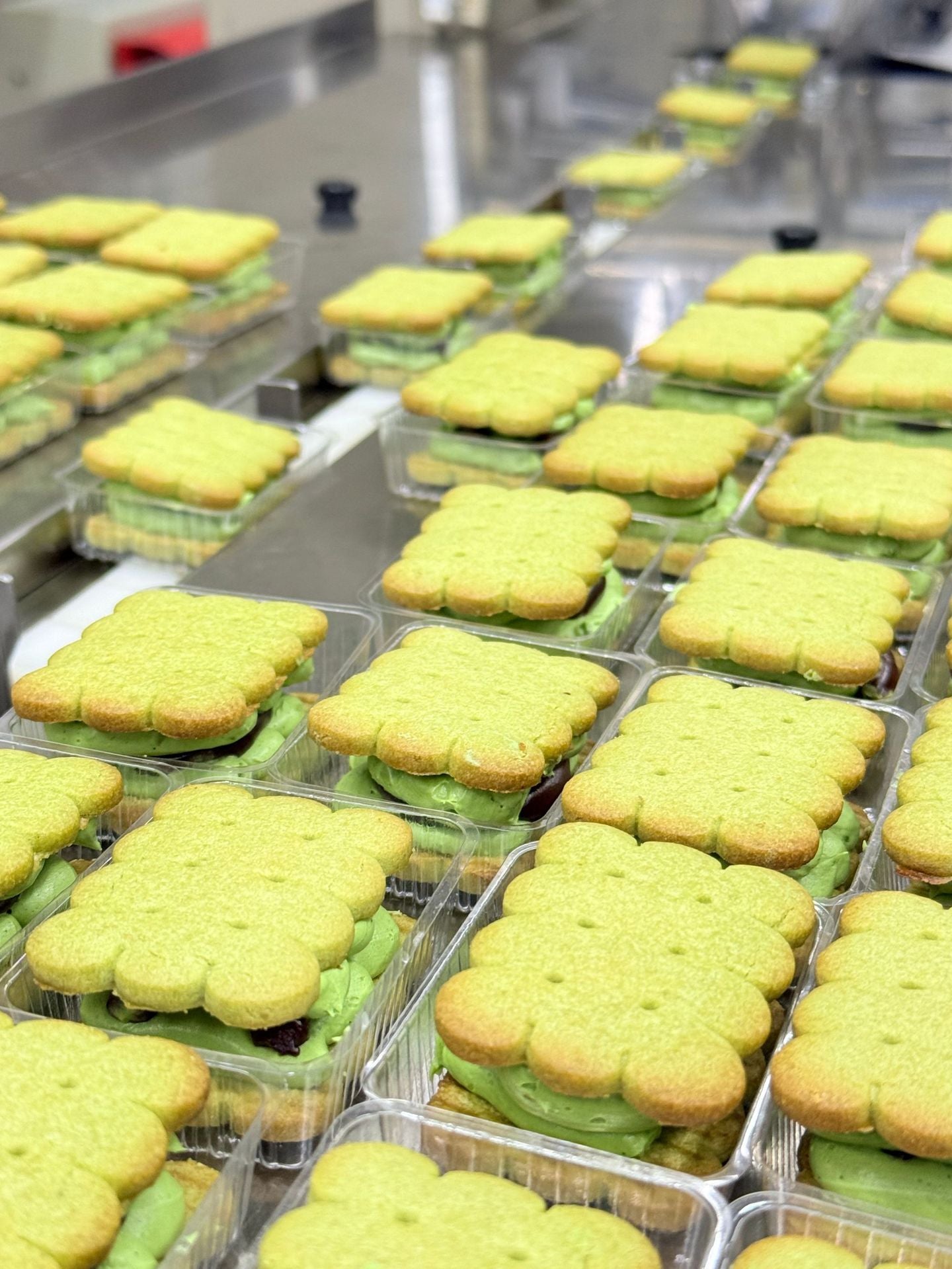 Frozen Chewy Butter Sandwich Cookies Matcha Chocolate Multi-flavor Ice Cream Texture Cake Snacks Factory