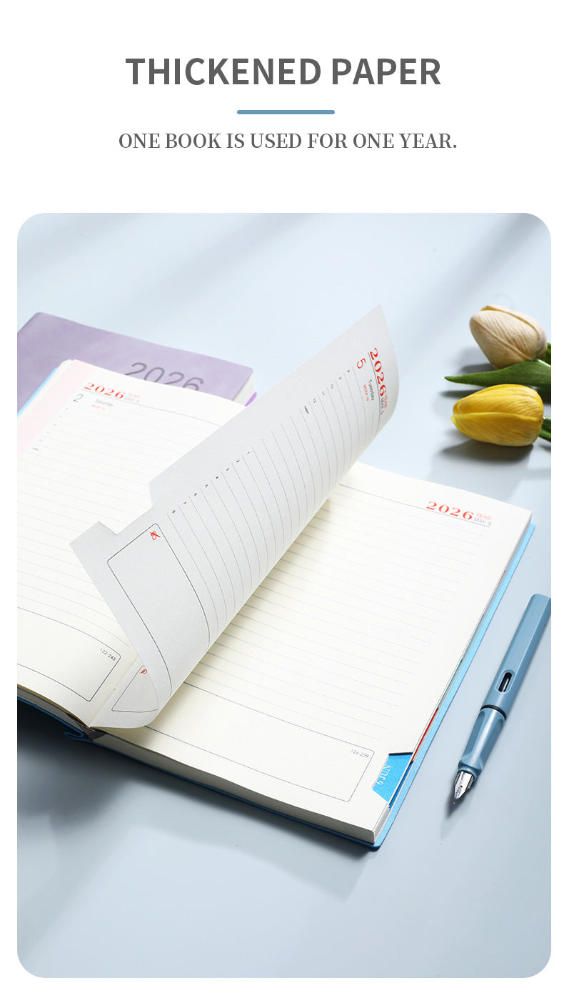 2026Calendar Book Cross-Border English Yearly Calendar Book365Tianji Daily Planner Efficiency Notebook