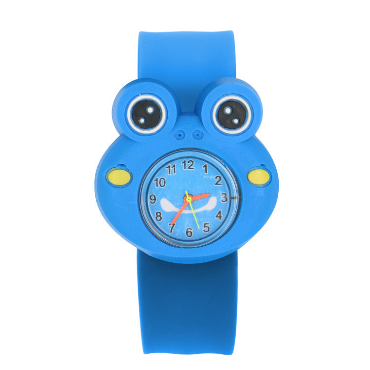 Children's Watch Cartoon Pat Watch Kindergarten Elementary School Silicone Toy Pat Circle Anime Peppa Pig Electronic Watch