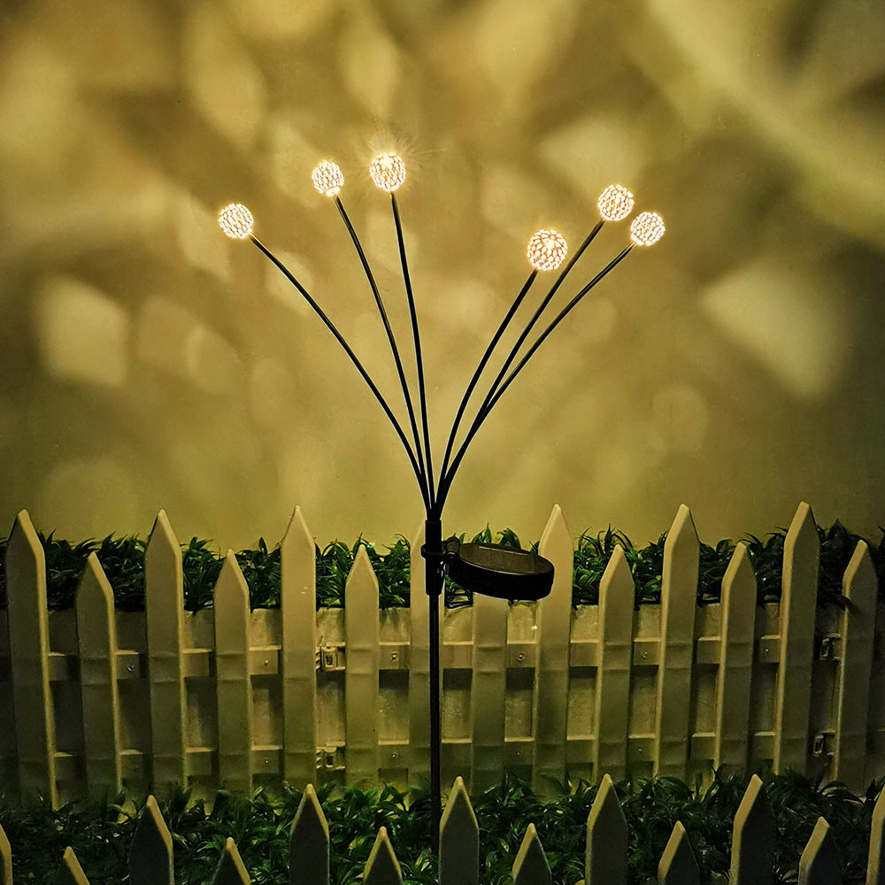 Cross-border hot Solar Light Pineapple Iron Lantern led Copper Wire Light String Outdoor Waterproof Garden Decoration Hanging Lamp