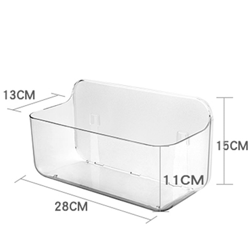 Bathroom Suction Cup Storage Rack Wall-Mounted Draining Rack No-Drill Hanging Rack Toilet Wall Soap Storage
