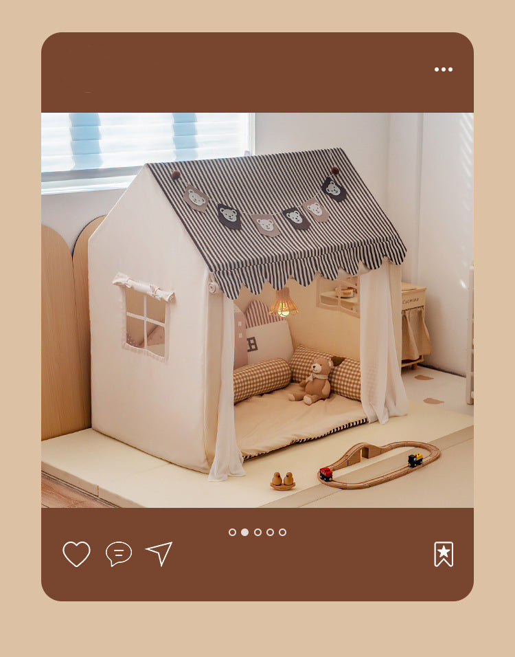 South Korea INS Children's Tent Indoor Playhouse Boys and Girls Home Toy House Small House Castle Bed Separation Artifact