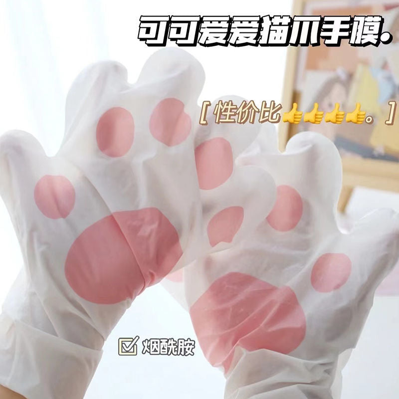 (Manufacturer Genuine Wholesale)Niacinamide Cat Claw Hand Mask Moisturizing Replenishing Whitening Hand Care Hand Mask Foot Mask