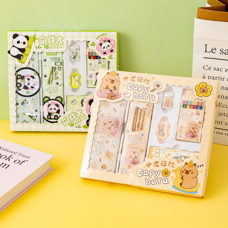 Children's Stationery Set Elementary School Student Reward Small Gift Pencil Six-Piece Set Back-to-School Season Learning Supplies Stationery Wholesale http://detail.1688.com/offer/812439578197.html